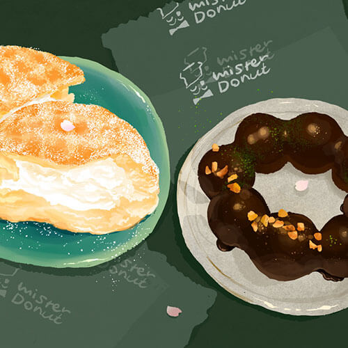 ドーナツのイラスト