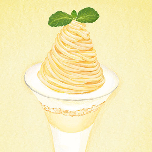 チーズパフェのイラスト