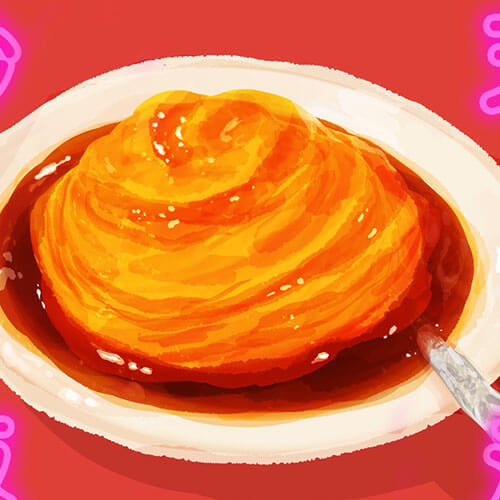 天津炒飯のイラスト