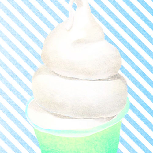 ソフトクリームのイラスト