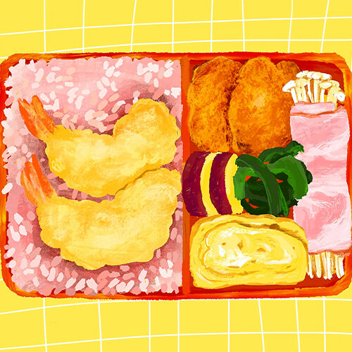 お弁当のイラスト