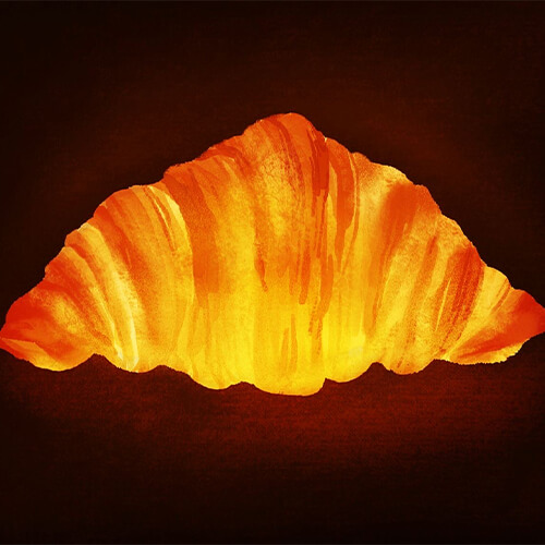 パンプシェードが点灯しているイラスト