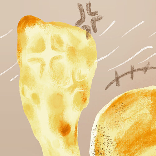 ナンがナンパをするイラスト