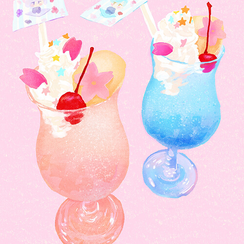 刀剣乱舞カフェのイラスト