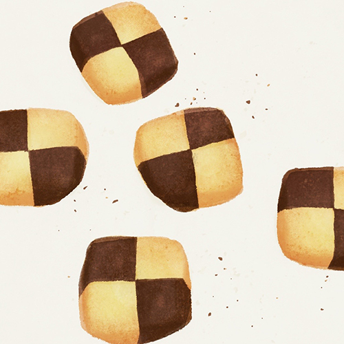 素朴クッキーのイラスト